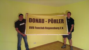 Der erste Fanclub-Banner